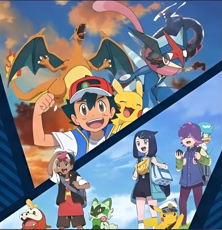 Home ash liko and roy and dot pokemon webp